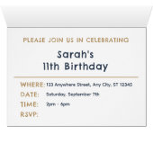 Lars Confetti Waterverf Stippen Verjaardag Uitnodi (Binnen Horizontaal (Onder))