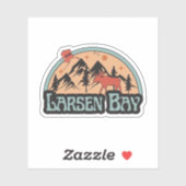 Larsen Bay, Alaska Sticker (Vel)