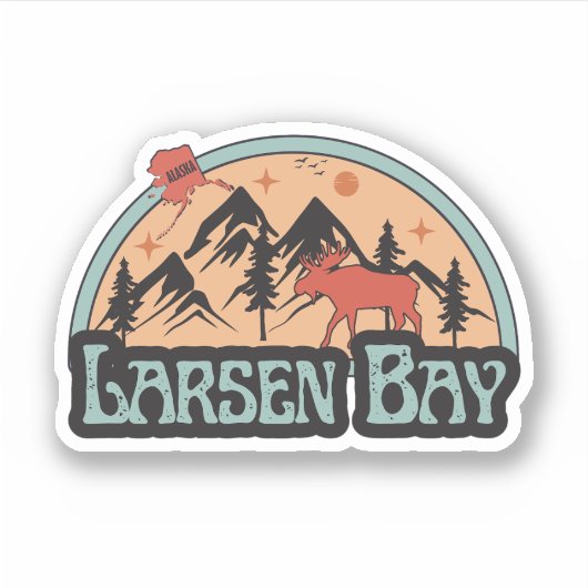 Larsen Bay, Alaska Sticker (Voorkant)