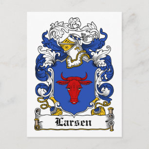 Larsen Family Crest Briefkaart