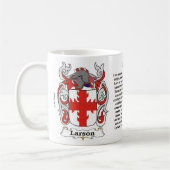Larson Family Crest op een mok (Links)