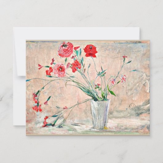 Larsson - Anjers en klaprozen Kaart (Voorkant)