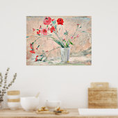 Larsson - anjers en papavers poster (Keuken)