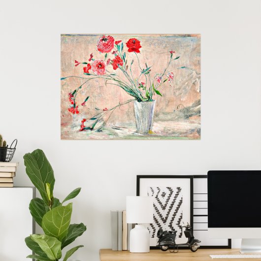 Larsson - anjers en papavers poster (Thuiskantoor)