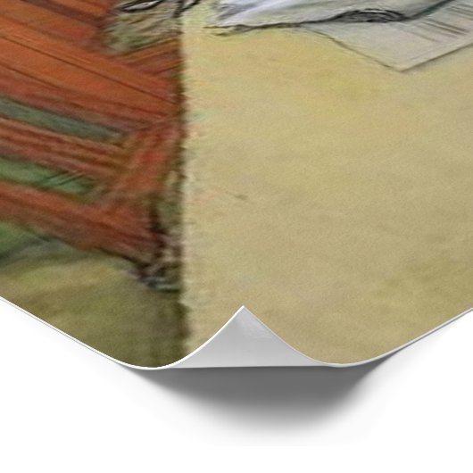 Larsson - Avond Uitzicht - Poster (Hoek)