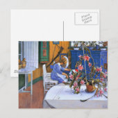 Larsson - Binnenshuis met een Cactus Briefkaart (Voorkant / Achterkant)