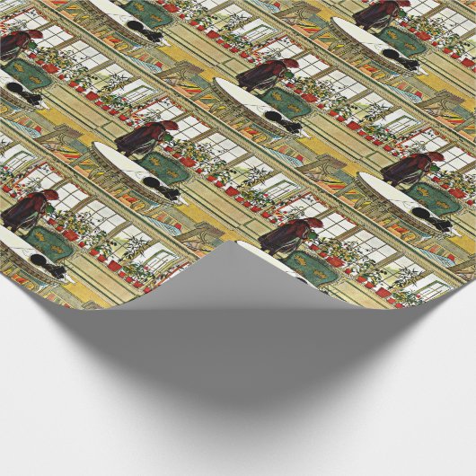 Larsson, Bloemen op de vensterbank Cadeaupapier (Hoek)