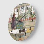 Larsson: Bloemen op een Windows-illustratie Grote Klok (Hoek)