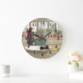 Larsson: Bloemen op een Windows-illustratie Grote Klok (Huis)