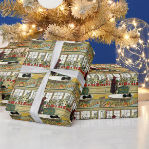 Larsson, Bloemen op het Windows Verpakkingspapier Cadeaupapier