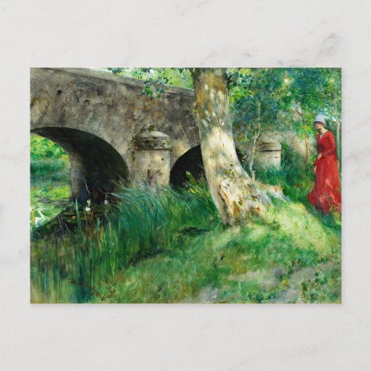 Larsson - Brug in Grez Briefkaart (Voorkant)