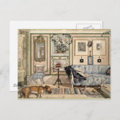 Larsson - Cozy Corner, 1894, kunstwerk Briefkaart (Voorkant / Achterkant)