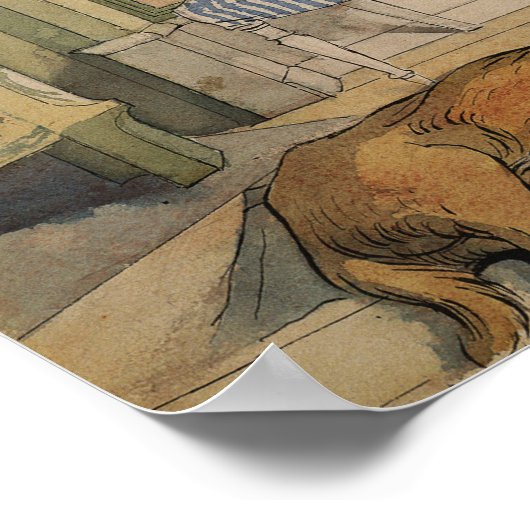 Larsson - Cozy Corner (van een huis) Poster (Hoek)