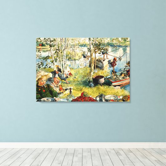 Larsson - Cray Vist Canvas Afdruk (Insitu (Houten vloer))