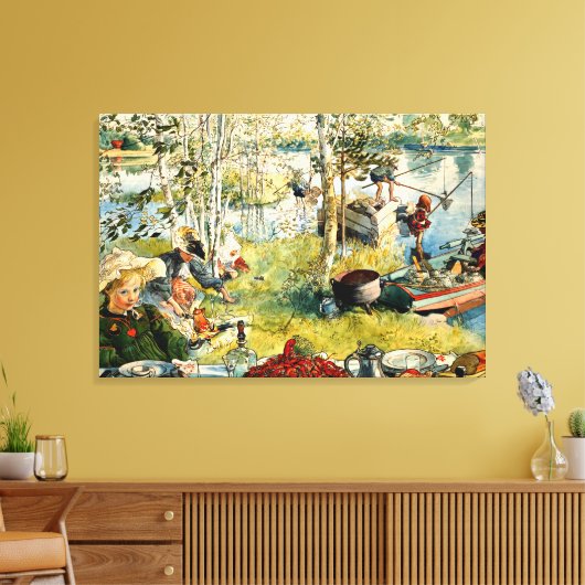 Larsson - Cray Vist Canvas Afdruk (Insitu (Woonkamer))