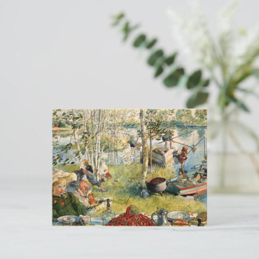 Larsson - Crayfish - Briefkaart (Staand voorkant)