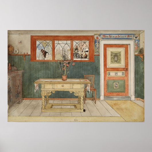 Larsson - De Eetkamer (Uit Een Thuis) Poster (Voorkant)
