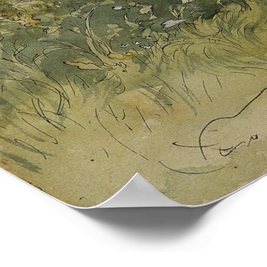 Larsson - de katoen (van een huis) poster (Hoek)