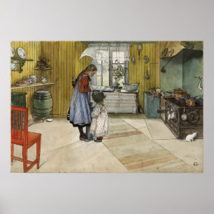 Larsson - De Keuken (Uit Een Thuis) Poster