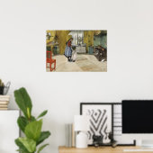 Larsson - De keuken (van een huis) Poster (Thuiskantoor)