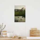 Larsson - De Oude Man En De Boomgaard Poster (Keuken)