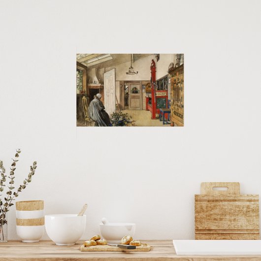 Larsson - de Studio (van een huis) Poster (Keuken)