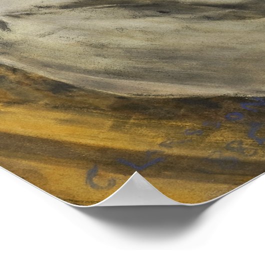 Larsson - De vrouw van de kunstenaar en hun dochte Poster (Hoek)