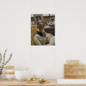 Larsson - De vrouw van de kunstenaar en hun dochte Poster (Keuken)