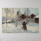 Larsson - de werf en de wasbak (van een huis) poster (Voorkant)