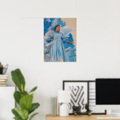 Larsson - Figuur van een vrouw en lucht Poster (Thuiskantoor)