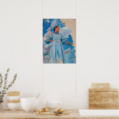 Larsson - Figuur van een vrouw en lucht Poster (Keuken)