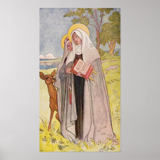 Larsson - Heilige Birgitta Poster (Voorkant)