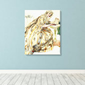 Larsson - Kerstgeheim Canvas Afdruk (Insitu (Houten vloer))