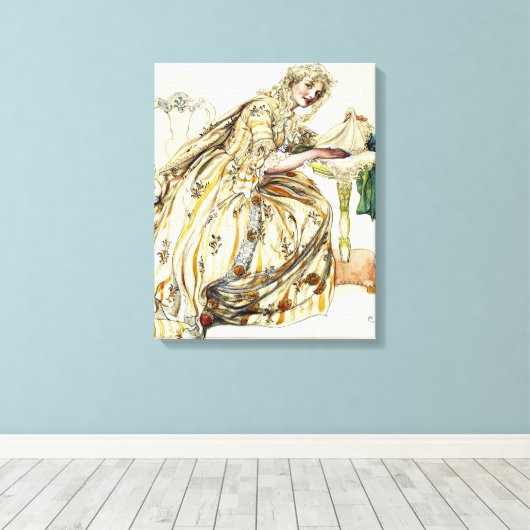 Larsson - Kerstgeheim Canvas Afdruk (Insitu (Houten vloer))