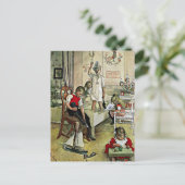 Larsson - Kerstmorgen Briefkaart (Staand voorkant)