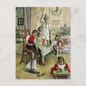 Larsson - Kerstmorgen Briefkaart (Voorkant)