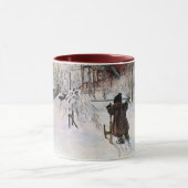 Larsson: Kunstwerk in de tuin en het washuis Mok (Midden)