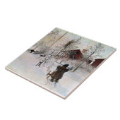 Larsson: Kunstwerk in de tuin en het washuis Tegeltje (Zijkant)