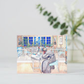 Larsson - Op de Eve van de reis naar Engeland Briefkaart (Staand voorkant)