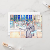 Larsson - Op de Eve van de reis naar Engeland Kaart (Voorkant / Achterkant in situ)