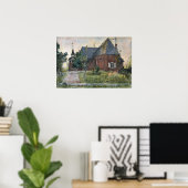 Larsson - Oude Sundborn Kerk (Uit Een Thuis) Poster (Thuiskantoor)