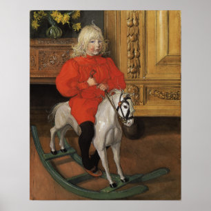 Larsson - portret van casimir Laurin Poster