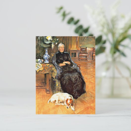 Larsson: Portret van Gothilda Furstenberg Briefkaart (Staand voorkant)