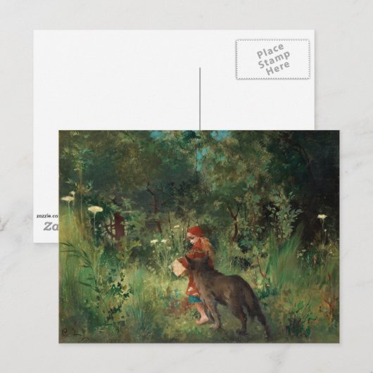 Larsson - Roodkapje Briefkaart (Voorkant / Achterkant)