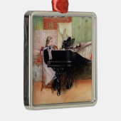 Larsson, Scales spelen, beroemd schilderij, Metalen Ornament (Rechts)