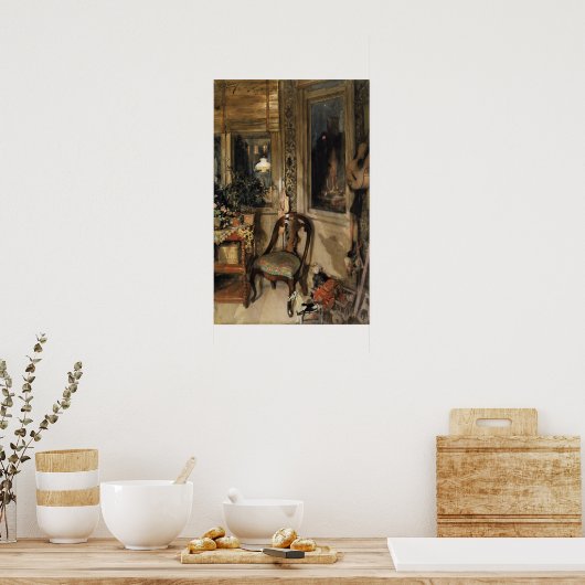 Larsson - speelgoed in de hoek poster (Keuken)