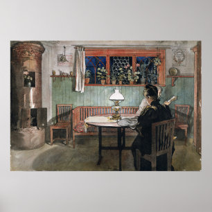 Larsson - wanneer kinderen naar bed zijn gegaan poster