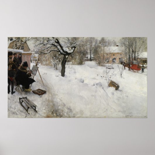 Larsson - Winter Motief Poster (Voorkant)