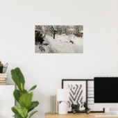 Larsson - Winter Motief Poster (Thuiskantoor)