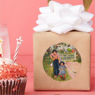 Larsson - Zeg een mooie "Hoe doe je het" tegen je  Ronde Sticker